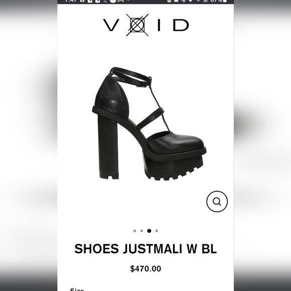 Platform Red and Black Platform Heel - Picture 9 of 9